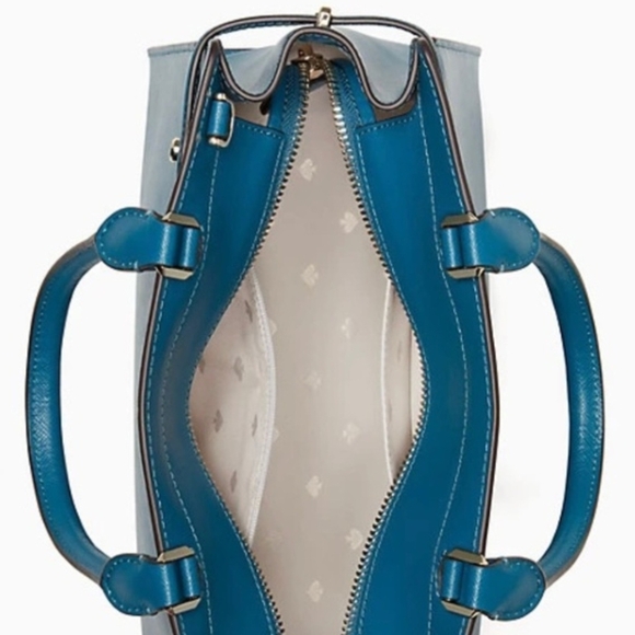 Kate Spade Blue Leather Handbag - Picture 4 of 11